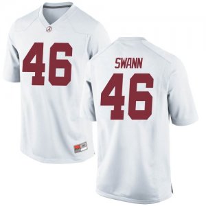 Youth Alabama Crimson Tide #46 Christian Swann White Replica NCAA College Football Jersey 2403WJWZ2